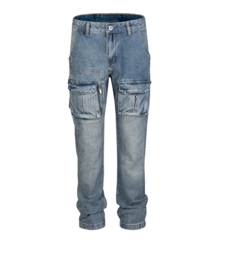 Title 2, Washed and polished white straight street mens...