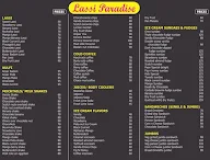 Lassi Paradise menu 1