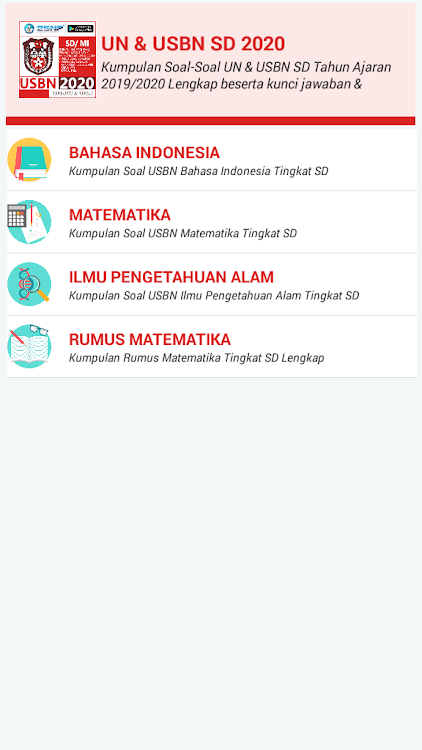 Soal Un Sd 2020 Usbn Uasbn Android Prilozheniya Appagg