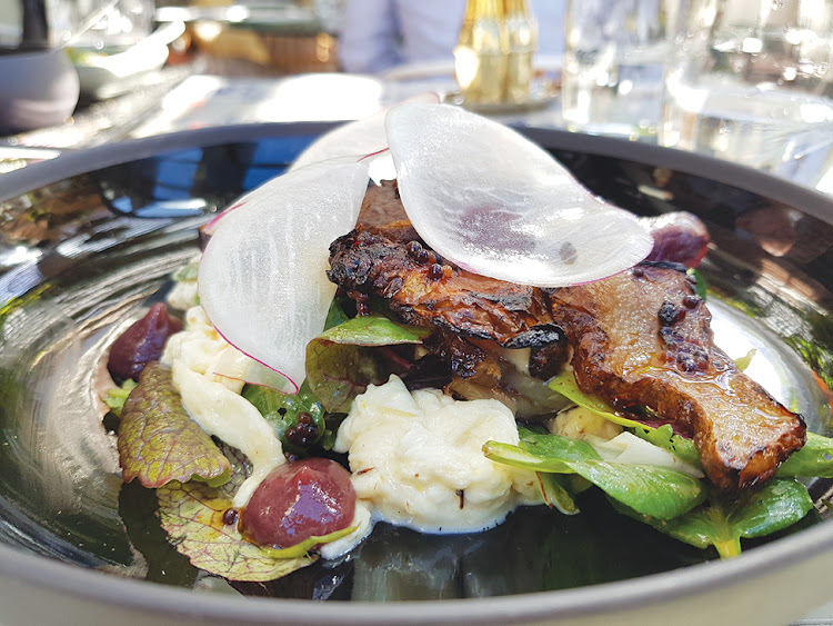 Caramelised Jerusalem artichokes are the stars of this inventive salad at Gigi Rooftop.