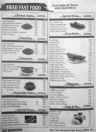 Swad Fast Food menu 3