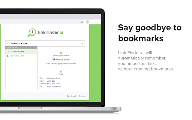 Link Finder ai - Say goodbye to bookmarks