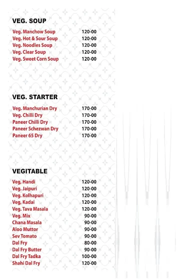 Khair Andesh Restaurant menu 