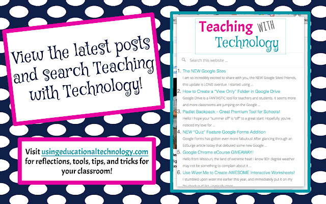 Teaching with Technology chrome extension