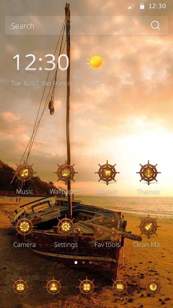 Android application Dusk Seaside screenshort