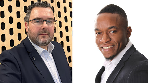 Brendan Cuthbertson, Cisco SA private sector sales lead, and Adewale Adejumo, founder and CEO of Dropstore.