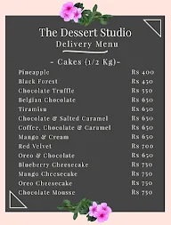 The Dessert Studio menu 3