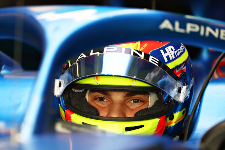 Oscar Piastri tests for the Alpine F1 team at Yas Marina Circuit on December 14 2021 in Abu Dhabi, United Arab Emirates.