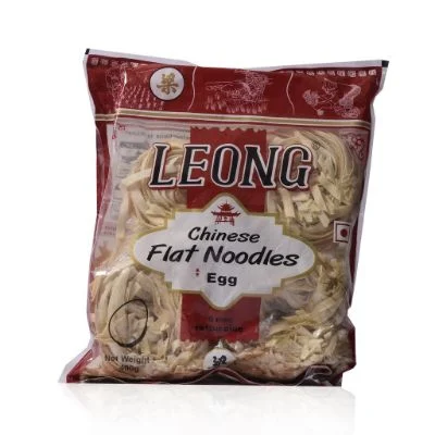 Leong Flat Noodle Egg Fatucine Pouch 400 Gm