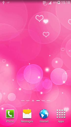 Pink Hearts Live Wallpaper