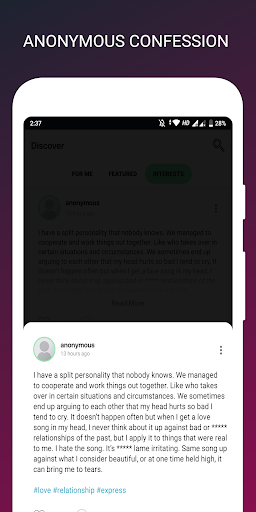 Konfesso - Social Confession App - Made in India