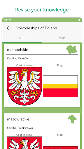 Screenshot Voivodeships: Poland Map Quiz