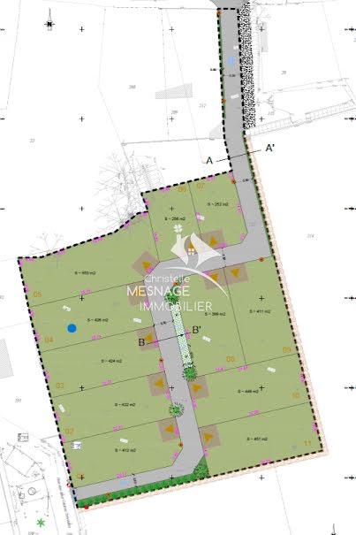 Vente terrain  426 m² à Trévérien (35190), 73 060 €