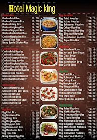 Hotel Magic king menu 2