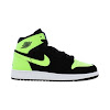 air jordan 1 retro high black ghost green gs