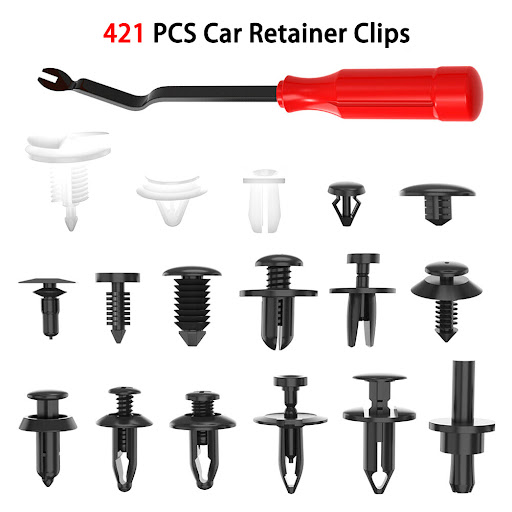 Title 5, 421Pcs Car Mixed Buckle Set, Assorted Plastic B...