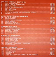 Vrindavan menu 8