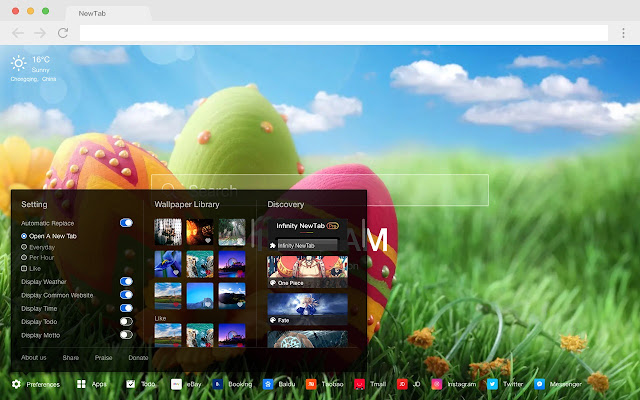 Easter Pop HD Festival New Tabs Theme