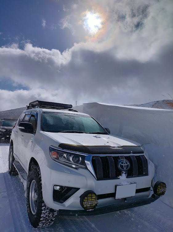 ランドクルーザープラドの大雪・スノーアタック・雪と愛車に関するカスタム事例の投稿画像1枚目