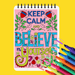 Cover Image of 下载 Free Coloring Book - Inspirational Quote Coloring 1.2 APK