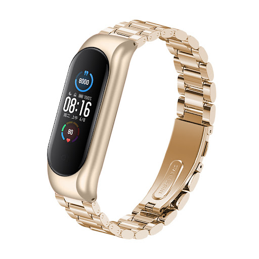 Title 18, Solid Three-Bead Metal Wristband provides a com...