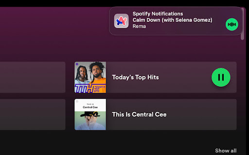 Spotify Notifications