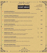 Cafe One menu 5