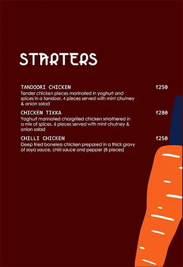 Tour De Tadka menu 