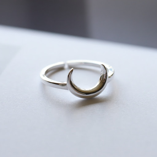 Title 1, Womens Simple Artistic S925 Silver Ring Elegan...