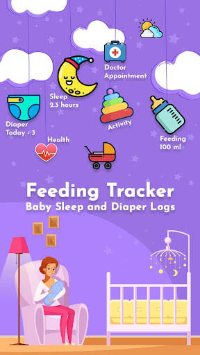 Feeding Tracker Baby Sleep and Diaper Logs