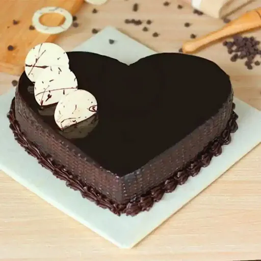 Chocolate Heart Shaped Cake