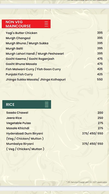 Naans & Noodles menu 