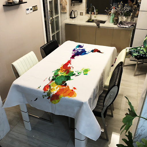 Title 5, Map World Digital Printing Polyester étanche nabit