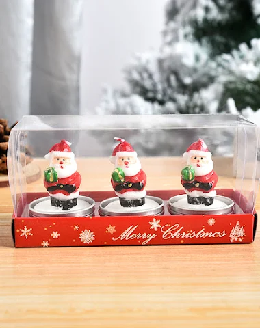 Christmas Crafts Candle Painted Dec - 3