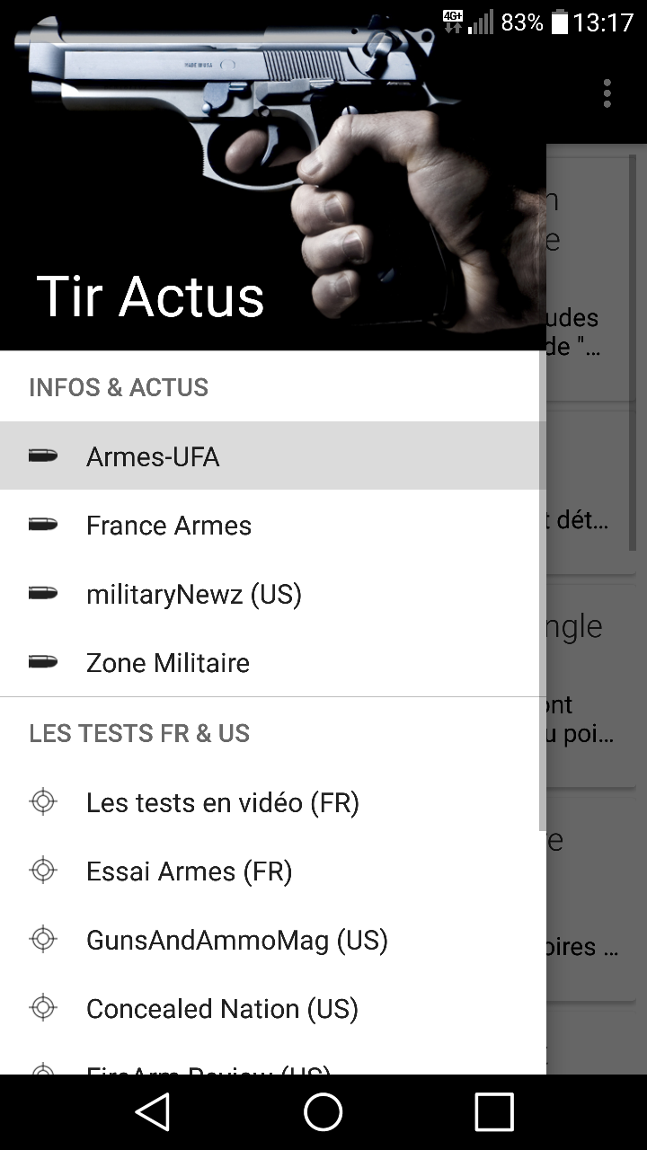 Android application Tir Actus - Tir Sportif screenshort