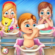 Newborn Baby Triplets: Mommy Care Nursery  Icon