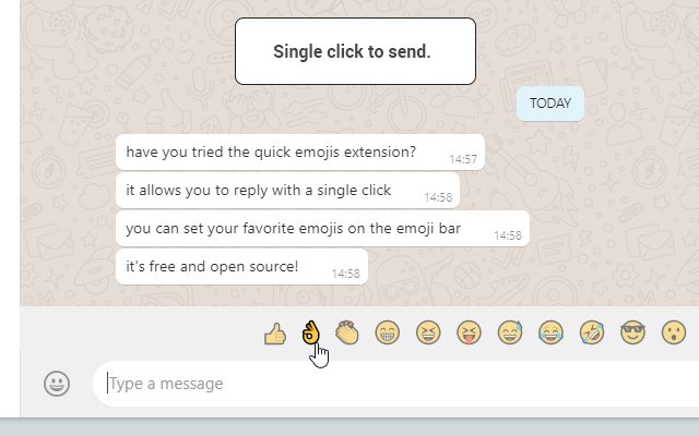 Quick Emojis for WhatsApp and Messenger Preview image 3