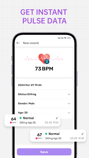 Screenshot PulseCare：Health Tracker