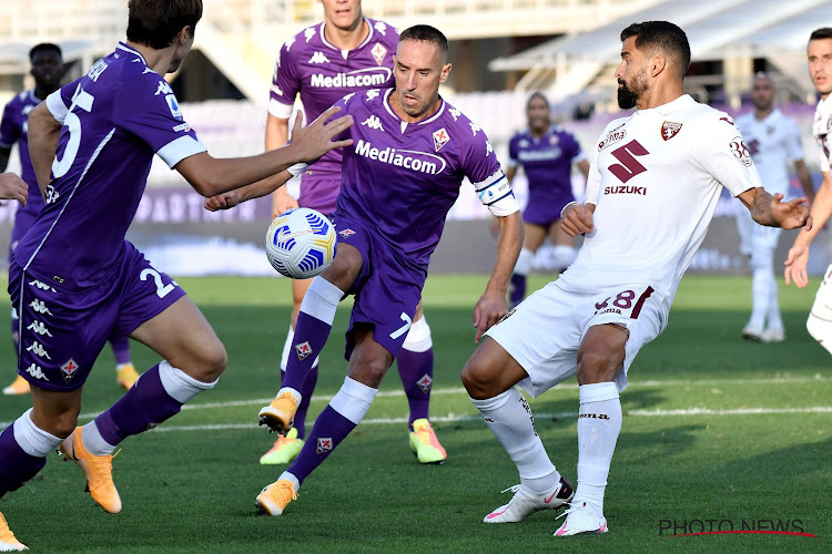 Gros coup dur pour Franck Ribéry sorti lors de Lazio-Fiorentina