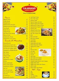 Gajanand Pauva House menu 1