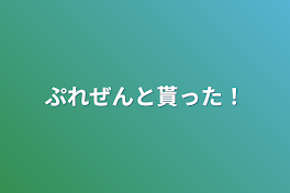 ぷれぜんと貰った！