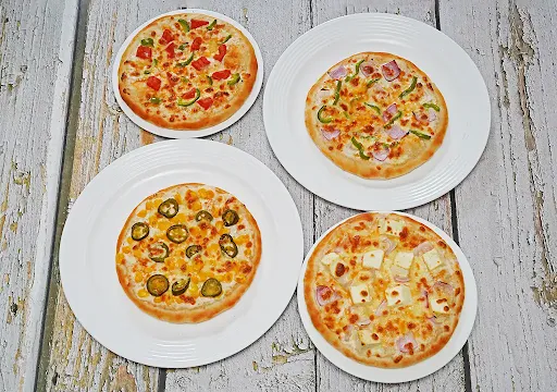 4 Pizza Double Topping Combo