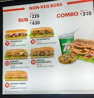 Subway menu 8