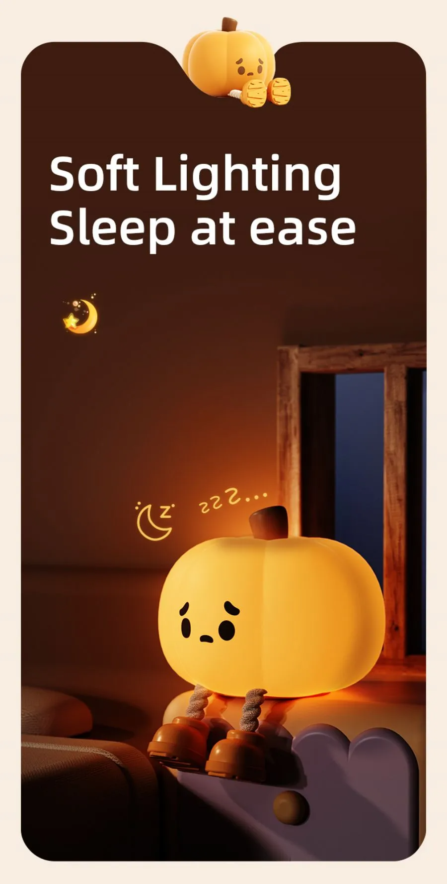 Title 3, Halloween Noćno Svetlo Bundeva Slatka Silikonsk...