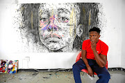 Artist Nelson Makamo.
