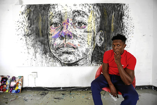 Artist Nelson Makamo.