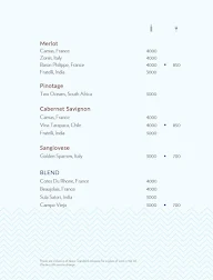 Above Sea Level - The Raintree menu 7