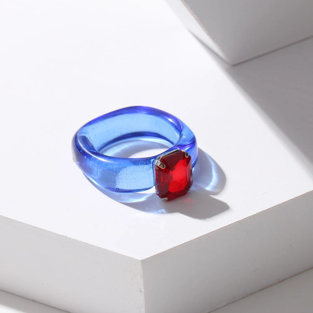 Title 12, Kleur transparante hars eenvoudige armband met ...