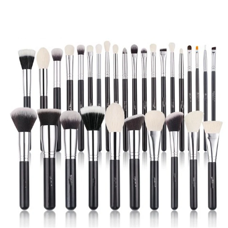 30 Dierenhaar make-up kwastenset. Aanbevolen beauty tools voor professionele visagisten, filmstudio's en make-up scholen. Essentieel voor de perfecte look.