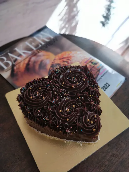 Chocolate Truffle Heart Cake
